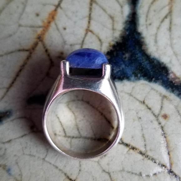 Mexico Lapis 925 Silver Ring - Picture 3 of 10